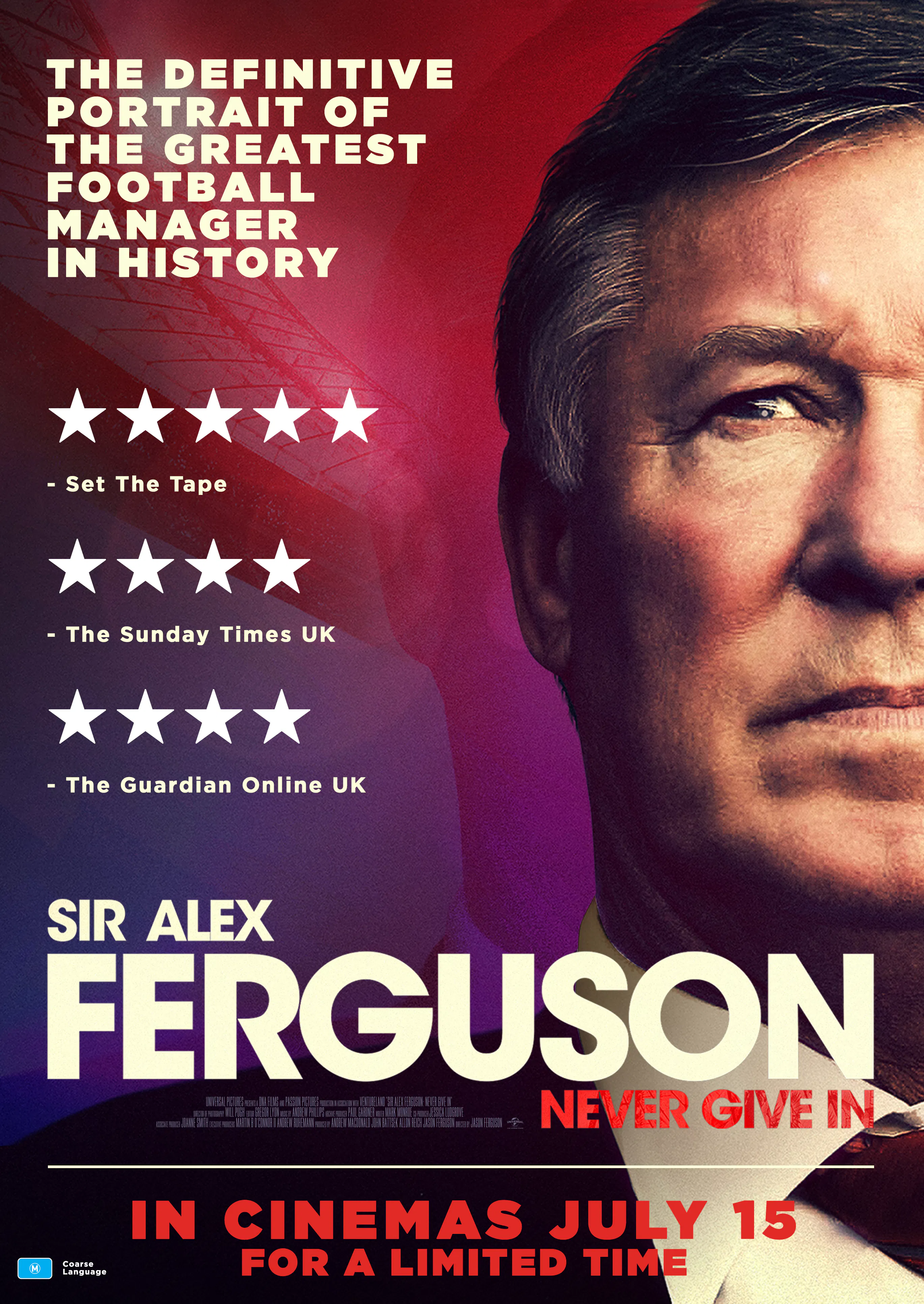 SIR ALEX FERGUSON NEVER GIVE IN visual data 4